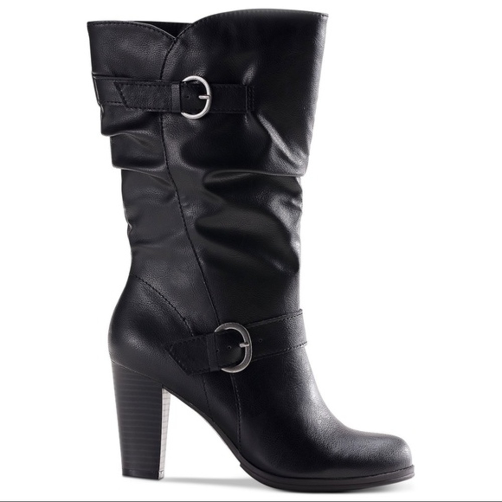 New Style & Co Sachi Block-Heel Mid-Shaft Boots - Picture 2 of 4